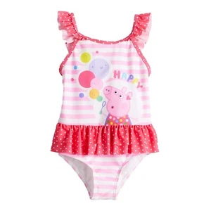 Disney Peppa Pig Swimsuit Swim Toddler Girls 2T 3T 4T 3 4 NEW NWT Pink Skirt - Picture 1 of 3