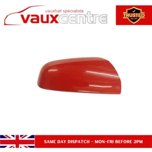VAUXHALL ZAFIRA B EARLY DRIVERS SIDE O/S FLAME RED DOOR WING MIRROR COVER 79U - Picture 1 of 2