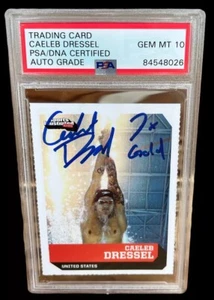 Caeleb Dressel Signed 2019 SI For Kids Rookie Card Psa GEM 10 AUTO “7x Gold” USA - Picture 1 of 2