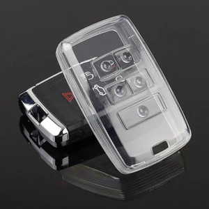 Transparent Smart Key Fob Cover Case For Land Rover Jaguar Car Key Accessories - Picture 1 of 10