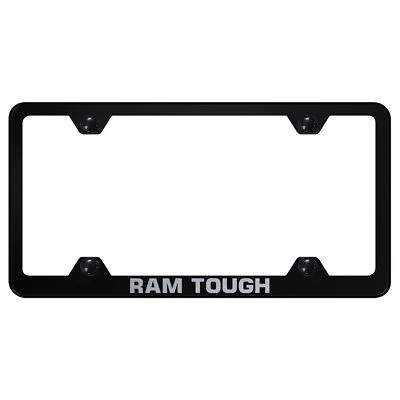 Dodge Ram Tough Laser Etched Logo Wide Body License Plate Frame - Image 1 of 2