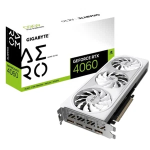 Gigabyte RTX 4060 GV-N4060AERO OC-8GD White PCI-E 4.0x16 GDDR6 video card 128bit - Picture 1 of 5