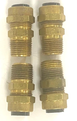 PARKER STRAIGHT ADAPTER MALE COMPRESSION CONNECTOR SIZE- 1/2" 3/8" OAL OF 1-1/2" - Image 1 of 4