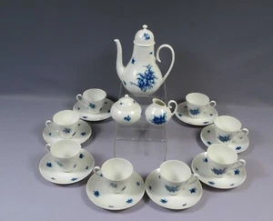 Vintage ROSENTHAL Bjorn RHAPSODY Coffee Tea Set Teapot Sugar Blue Germany - Picture 1 of 9