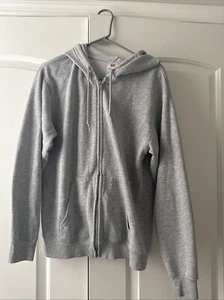 Hanes P180 Men's Zip-Up EcoSmart Fleece Soft Full-Zip Hooded Sweatshirt Hoodie S - Picture 1 of 2