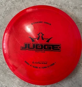 DYNAMIC DISCS LUCID Judge DISC GOLF Putter 174g Red - Picture 1 of 3