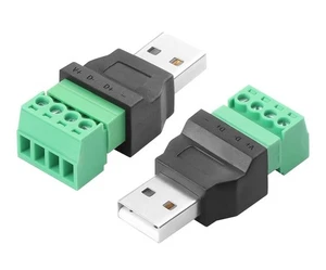 JUKIN 2 adattatori USB 2.0 tipo A maschio femmina a 4 pin USB 2.0 senza sal... - Photo 1 sur 4