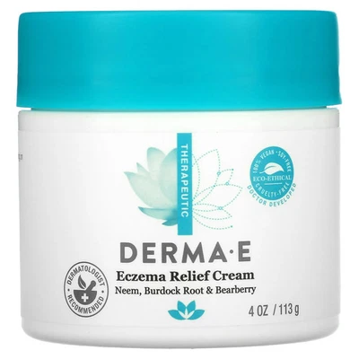 Crema para psorcema Derma E 4 oz 113 g sin crueldad, sin gluten, hipoalergénica, sin Foto 1 de 4