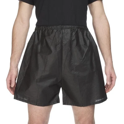 Reflections Adult Disposable Exam Shorts Black Large / X-Large 50 Ct - Image 1 of 4