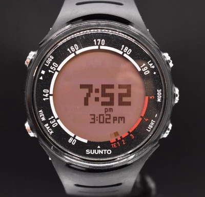 SUUNTO T3D Unisex 30m Digital Heart Rate Fitness Tracker Watch NEW BATTERY - Image 1 of 4