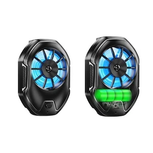 Ventilateur Refroidissement Smartphone avec Vitesses R��glables et Lumi��re LED - Photo 1 sur 13