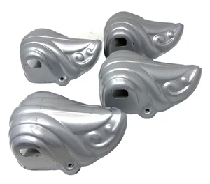 Casket Corners Steel Unused Coffin Funeral Home Mortuary Hearse - Picture 1 of 7