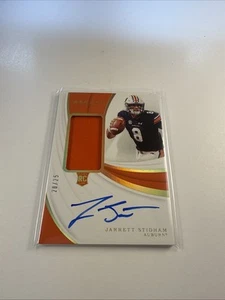 2019 Panini Immaculate Auburn Tigers JARRETT STIDHAM RC Rookie Patch Auto /25 - Picture 1 of 7