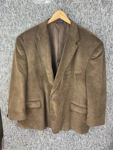 Stafford Essentials Herren 54BSHT Big Tall Braun Cord Ellenbogen Patches Blazer - Bild 1 von 5