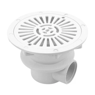 Swimming Pool Main Drain Cover Easy Installation Floor Drain Equipment White - Image 1 of 4