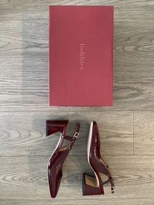 Bobbies Maddie Nebbiolo/Cuir Verni Froissé US 9.5/UK 6.5 - Picture 1 of 10
