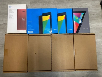 Tablet Nexus 7 Google 7" 16 GB Negra de ASUS - Juego de 10 - BATERÍA MALA - LEER NOTA Foto 1 de 4