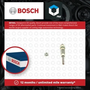 Glow Plugs Set 4x fits TOYOTA LAND CRUISER J7, LJ70 2.4D 90 to 95 2L-T Bosch New - Picture 1 of 5