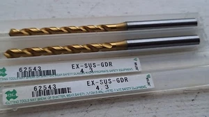 2 OSG EX-SUS-GDR 4,3 HSSE Bohrer ( HSS-E rostfreie und gummiartige Materialien 4,3 mm ) - Bild 1 von 2