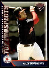 2005 Choice International League Top Prospects Kelly Shoppach Pawtucket Red Sox
