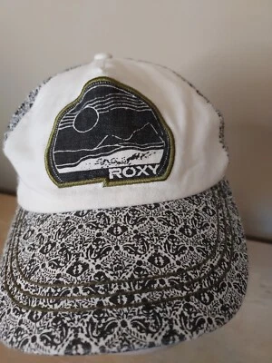 Gorra ajustable Roxy para mujer blanca/negra Snapback al aire libre Foto 1 de 4