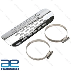 Moto Echappement Silencieux Tuyau Chaleur Bouclier Garde Cruiser Flotteur - Photo 1/4