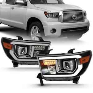 ANZO 111447 Headlight Assembly headlight Set FITS 2007 2014 toyota tundra projec - Picture 1 of 7