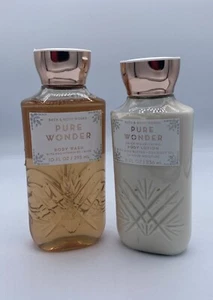 Bath & Body Works PURE WONDER Body Wash & Lotion SET Shea Aloe Vitamin E NEW - Picture 1 of 5