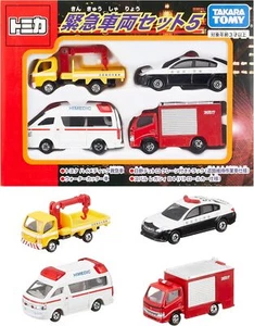 TAKARA TOMY "Tomica Emergency Vehicle Set 5" Mini Car Car Toy Male 3 years - Picture 1 of 1