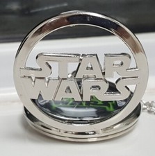 Star Wars Silver Pocket Watch Skywalker Saga Last Jedi Return of Sci Fi Disney