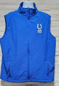 Chaleco forrado de lana azul Indianapolis Colts para hombre XXL con cremallera completa Dunbrooke NFL - Imagen 1 de 9