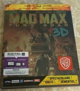 MAD MAX FURY ROAD 3D 2D Blu-ray Steelbook Region Free Import Theron Hardy Miller - Picture 1 of 4