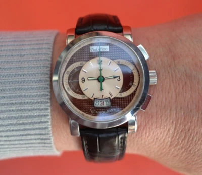 Paul Picot TECHNOGRAPH Automatic Men Watch Birthday Anniversary Office Sport Car - Image 1 of 4