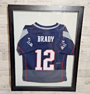 Tom Brady New England Patriots Nike Kids Youth Jersey Sz 18M Framed Size 20 x 16