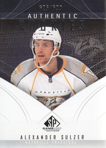 2009-10 SP Game Used Hockey #187 Alexander Sulzer RC 625/699