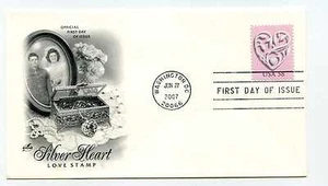 4152 58c Silver Heart ArtCraft  FDC - Picture 1 of 1