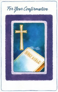 Tarjeta de CONFIRMACIÓN inspiradora, bendiciones de Dios en relieve por saludos galantes +✉�� - Imagen 1 de 4