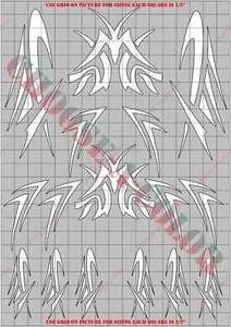 TRB1015P-X Tribal RC Karosserie Lack Maske Kit in Farben - Bild 1 von 4