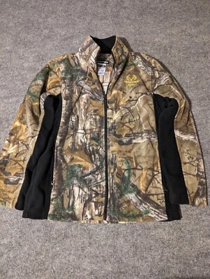  Realtree Xtra Men's (M) 38-40 Camo FLEECE Jacket Full Zip - Image 1 of 4