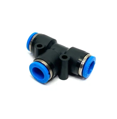 Festo NPQE-T-Q8-E-F1A-P10 Push-In Tubing T Connector 8mm OD Tube 8158802 - Image 1 of 4