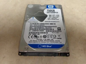 WD Blue 750GB WD7500BPVX-60JC3T0 HDD 5400 RPM SATA 6Gb/s 2,5" 9,50mm Festplatte - Bild 1 von 1