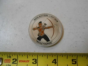 RARE INDIA BAT 1ST 11TH CAVALRY KRAZYHORSE MILITARY CHALLENGE COIN ARMY 1-11 ACR - Picture 1 of 2