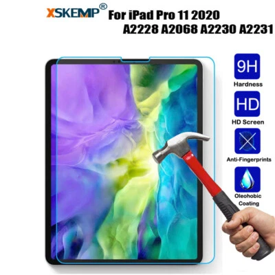 Tempered Glass Screen Protector Ultra Thin Clear Foil Fit For  iPad Pro 11 2020 - Image 1 of 4