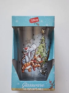 Disney Winnie The Pooh Natale 16 oz Bicchiere Argento Bufalo - Foto 1 di 6