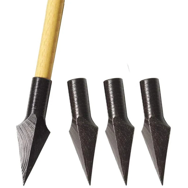 Archery Broadheads Arrowheads Traditional Tips Metal Points Bow Arrow Hunting - Image 1 of 4