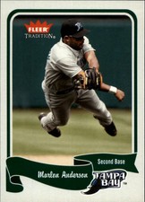 2004 Fleer Tradition Tampa Bay Devil Rays Baseball Card #156 Marlon Anderson
