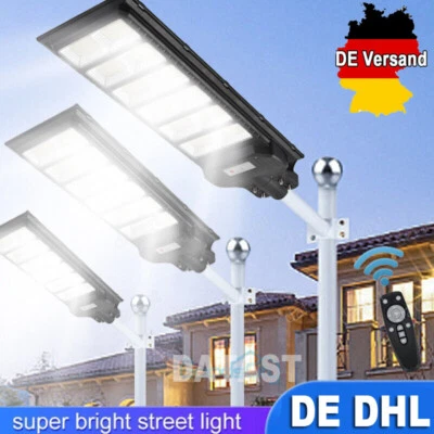 LED street lamp with motion sensor solar street light remote control +. - Image 1 of 4