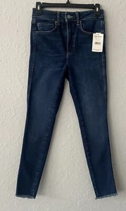 WE THE FREE WOMENS HIGH-RISE DEEP INDIGO 5 POCKET DENIM JEGGING SIZE 29 NWT - Picture 1 of 9
