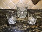 Chivas Regal 12 Year Old Whiskey Crystal Champagne Glass Ice Bucket + 2 Glasses