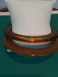 Lote de 2 brazaletes brazaletes lisos simples marrón beige bronceado ámbar esmalte - Imagen 1 de 5